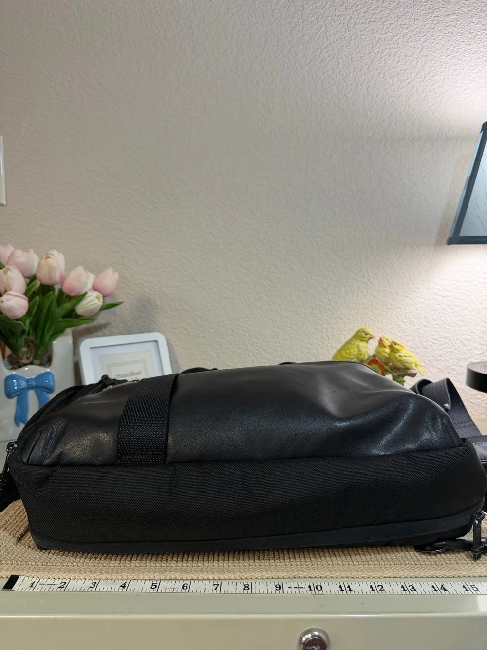 TUMI Alpha Expandable Convertible Briefcase Backpack Ballistic w/ Hang Tag